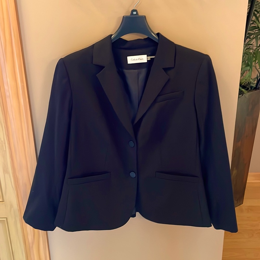 Calvin Klein 2 Button Black Blazer. - image 1